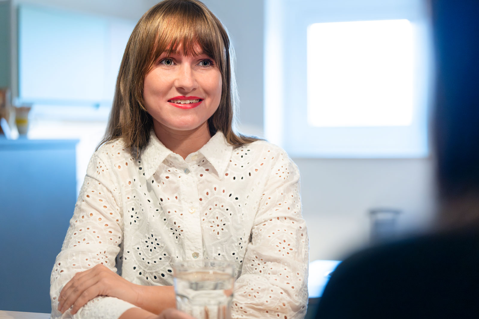 Our colleague Sandra in conversation