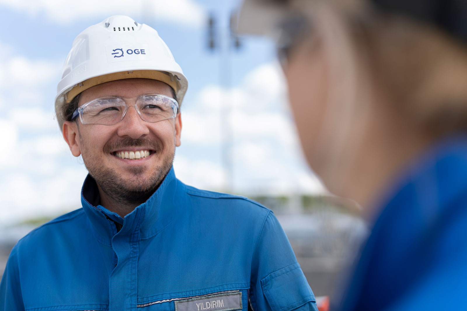 Our colleague Ahmet at the Legden compressor station